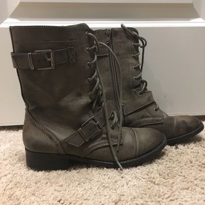Military inspired boots